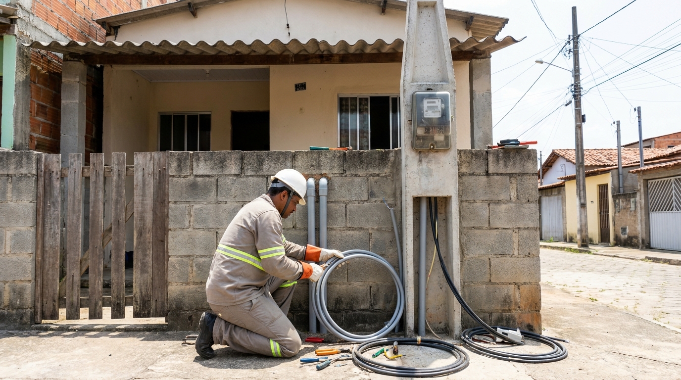 Instalacao de padrao de energia residencial em Jaboatão dos Guararapes‑PE